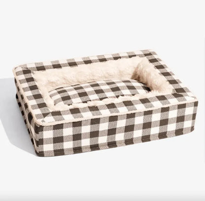 Classic Plaid Pet Bed (Removable & Washable)